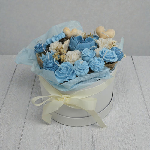 Floral Arrangement – Blue Ocean Serenity