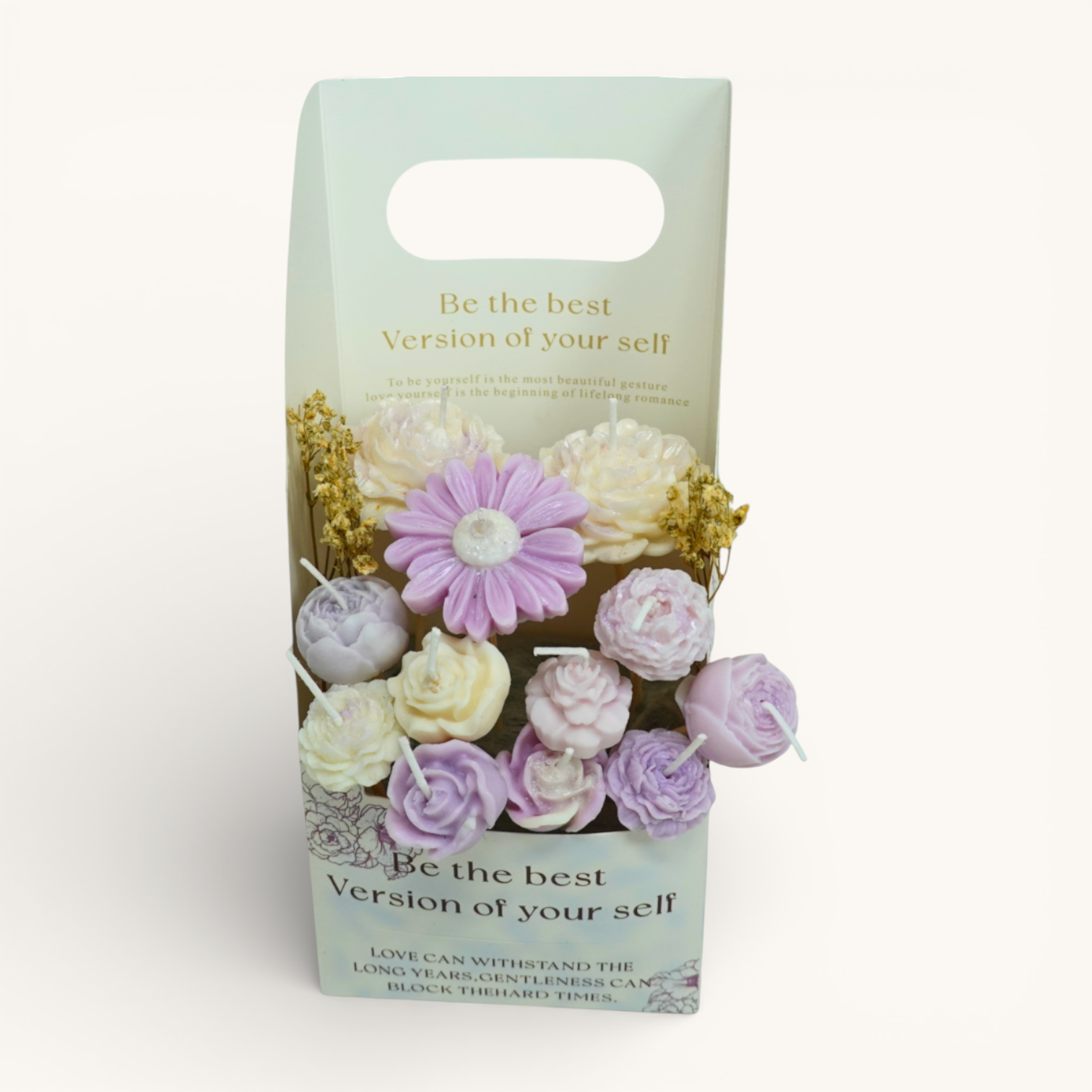 Soft Bloom Basket – Ivory Mist