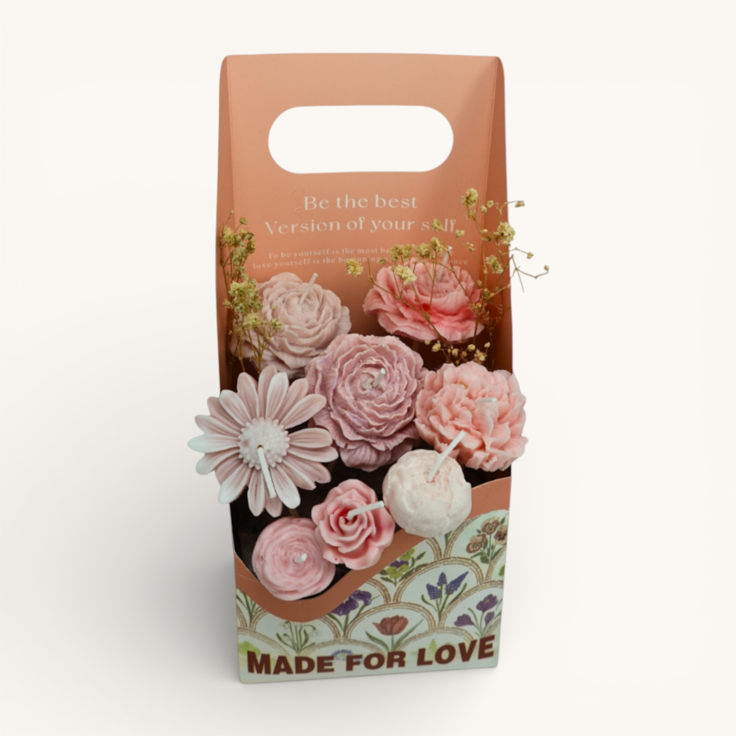 Soft Bloom Basket – Peach Blush