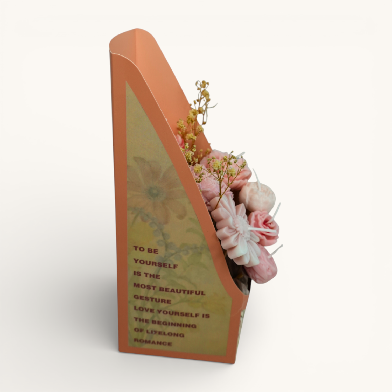 Soft Bloom Basket – Peach Blush