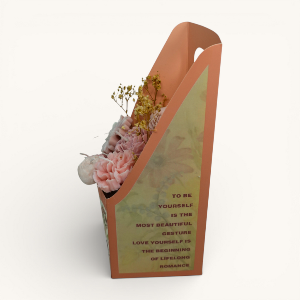 Soft Bloom Basket – Peach Blush