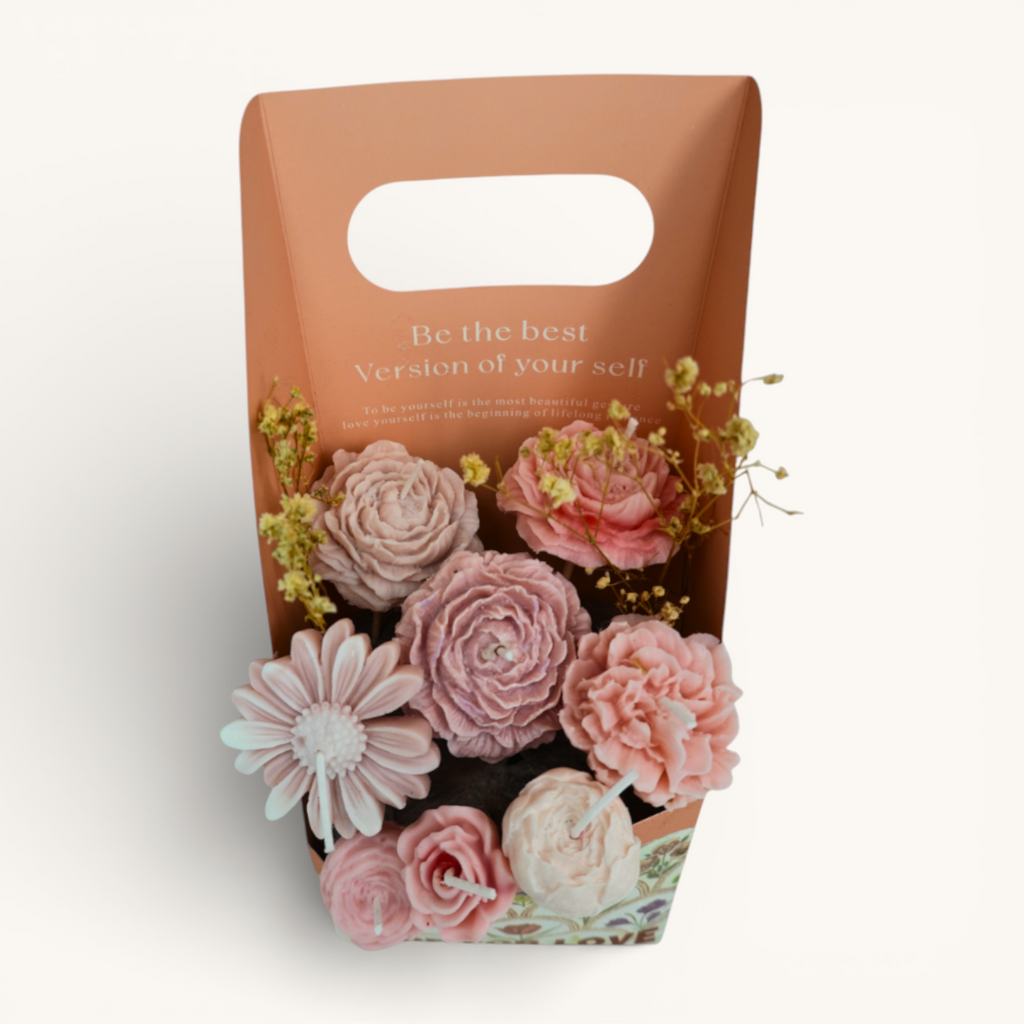 Soft Bloom Basket – Peach Blush