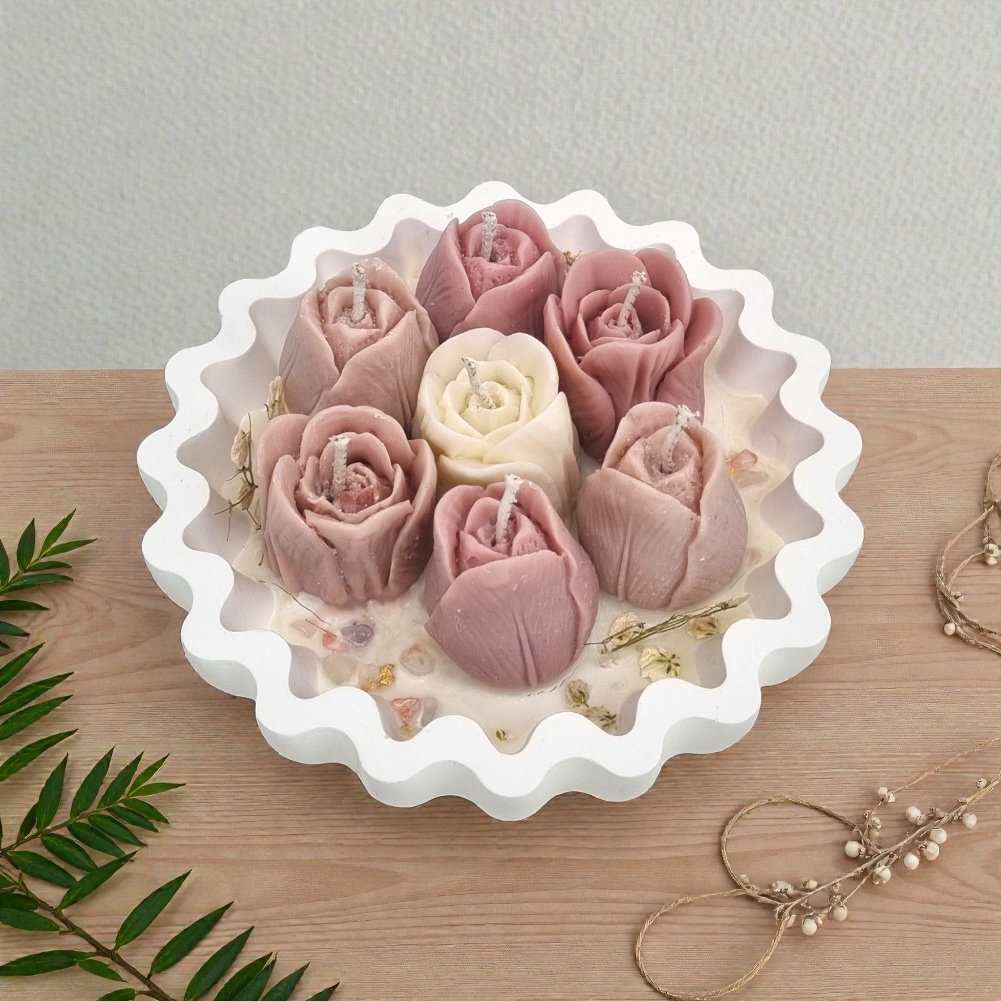 Tulip Glow Bowl Candle