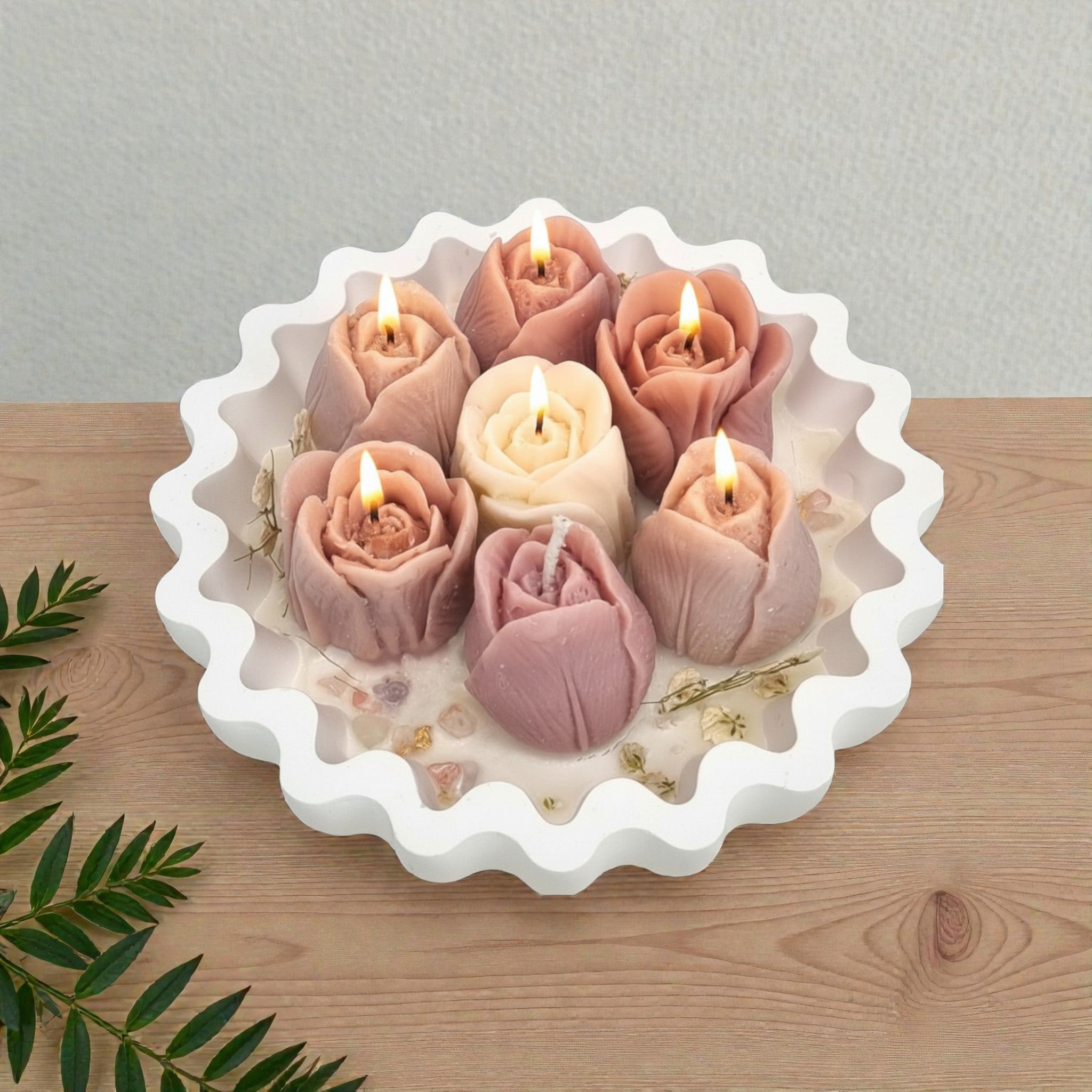 Tulip Glow Bowl Candle
