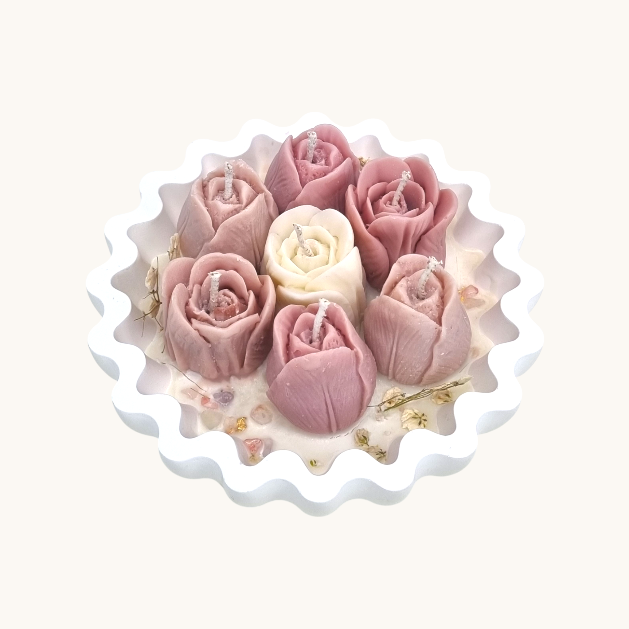 Tulip Glow Bowl Candle