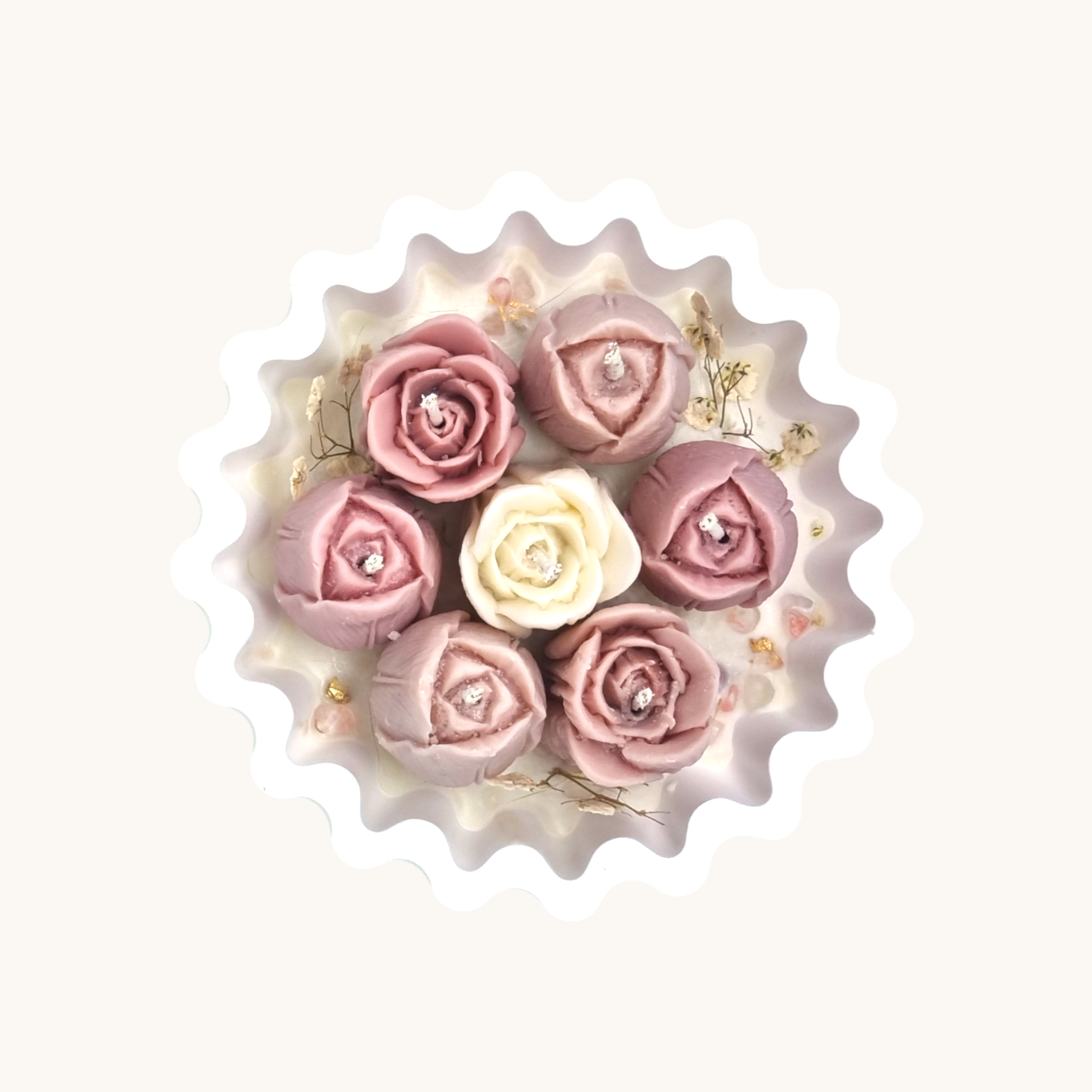 Tulip Glow Bowl Candle