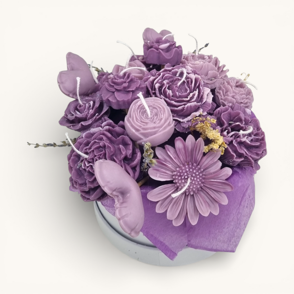 Floral Arrangement – Plum Elegance