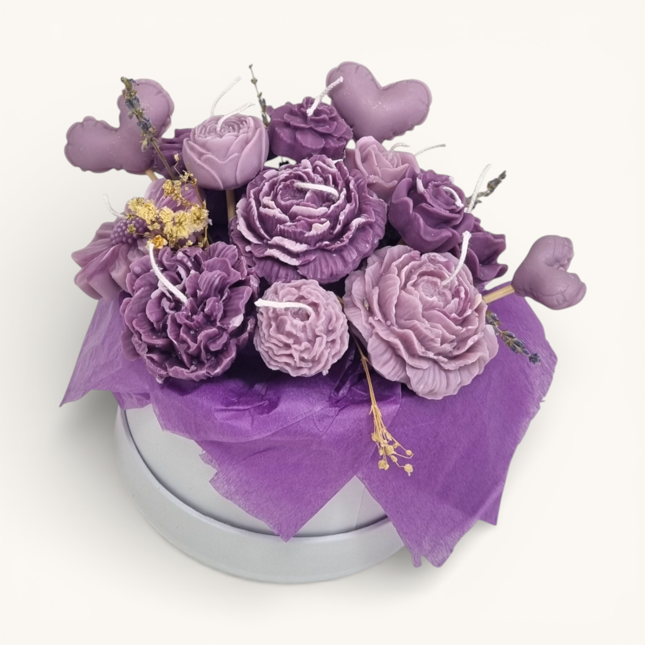 Floral Arrangement – Plum Elegance