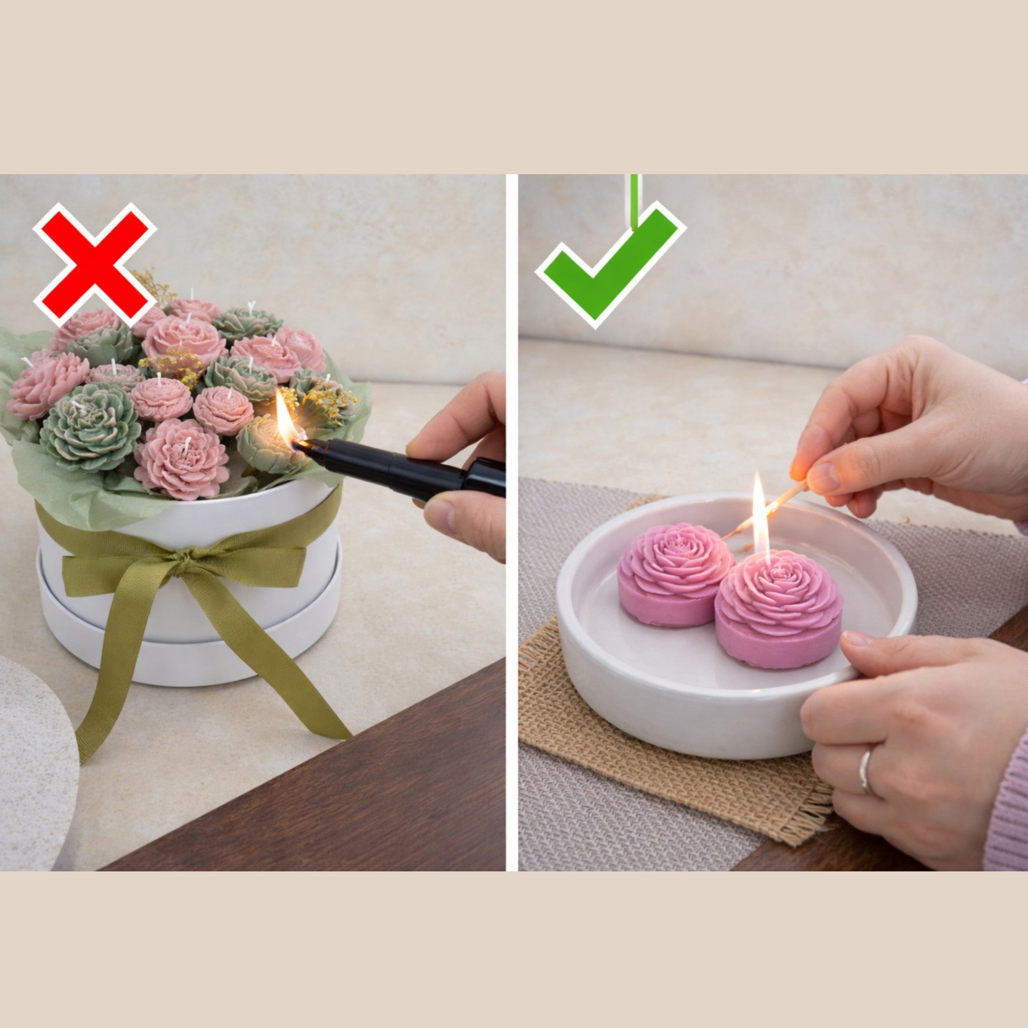 Floral Arrangement – Sage & Peach Whisper