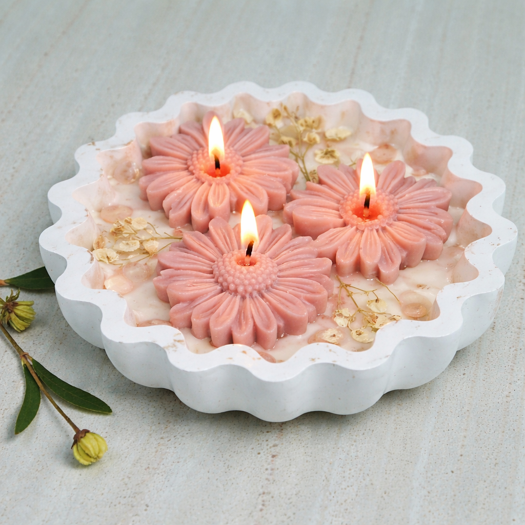 Daisy Bloom Bowl Candle