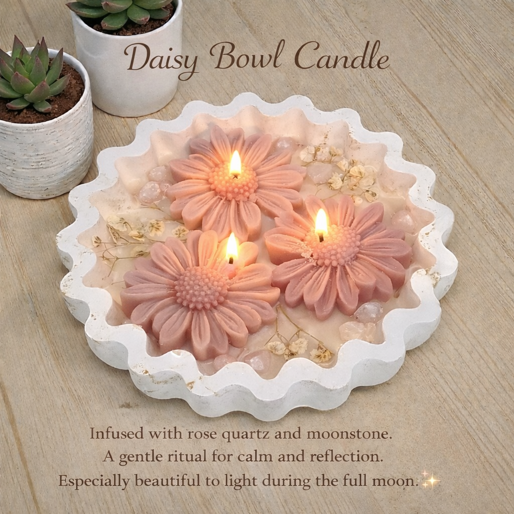 Daisy Bloom Bowl Candle