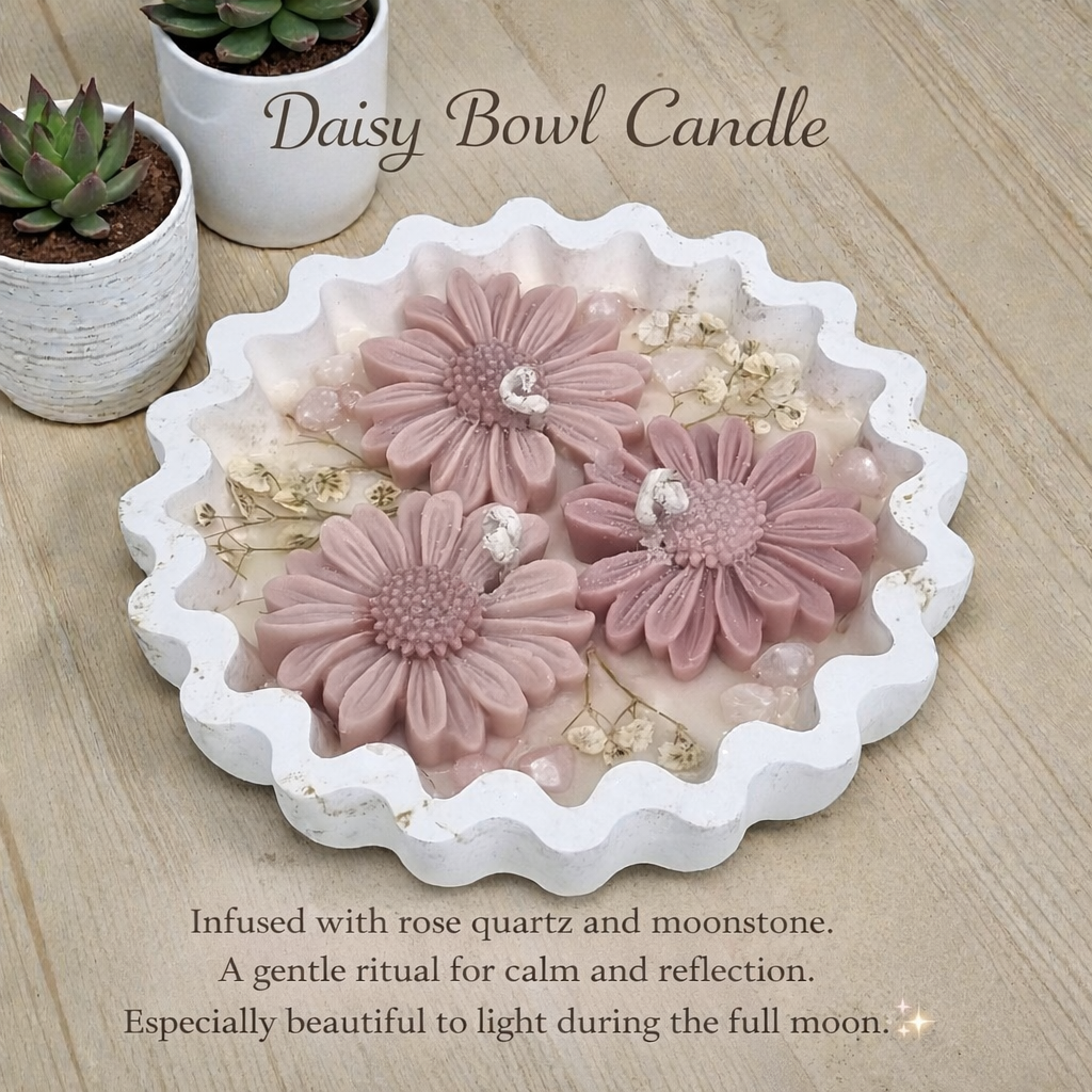 Daisy Bloom Bowl Candle
